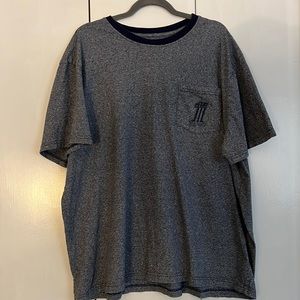 Mens 2XL Harley Davidson blue grey short sleeve shirt